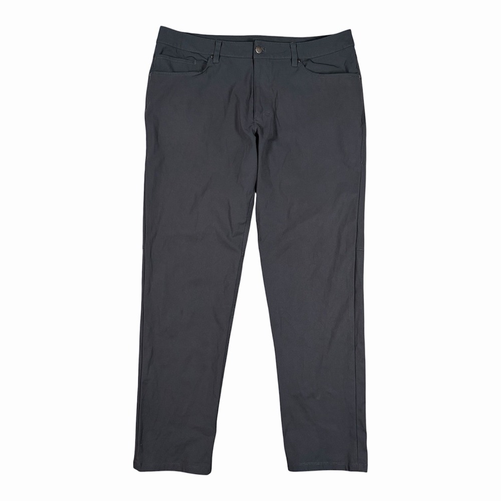 Lululemon ABC Classic Fit Pants Warpstreme Men's 36x31 Obsidian Gray Golf